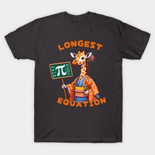 Pi day giraffe T-Shirt